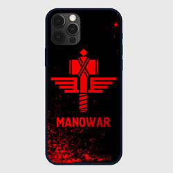 Чехол iPhone 12 Pro Max Manowar - red gradient