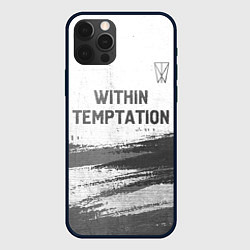 Чехол iPhone 12 Pro Max Within Temptation - white gradient посередине