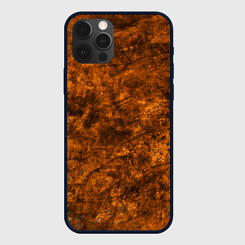 Чехол iPhone 12 Pro Max Абстракция - rusty smoke / 3D-Черный – фото 1