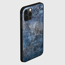 Чехол для iPhone 12 Pro Max Абстракция - blue-gray clouds, цвет: 3D-черный — фото 2