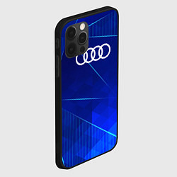 Чехол для iPhone 12 Pro Max Audi blue poly, цвет: 3D-черный — фото 2