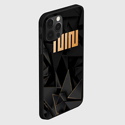 Чехол для iPhone 12 Pro Max Gidle golden poly, цвет: 3D-черный — фото 2