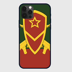 Чехол iPhone 12 Pro Max Мотострелковые войска: герб со щитом