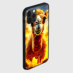 Чехол для iPhone 12 Pro Max Верблюд в огне, цвет: 3D-черный — фото 2