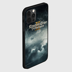 Чехол для iPhone 12 Pro Max Kingdom Come Deliverance 2 мрачный фон, цвет: 3D-черный — фото 2