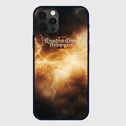 Чехол iPhone 12 Pro Max Kingdom Come Deliverance 2 желтые молнии