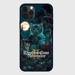 Чехол для iPhone 12 Pro Max Kingdom Come Deliverance 2 котенок рыцарь, цвет: 3D-черный