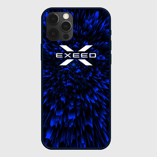 Чехол iPhone 12 Pro Max Exeed blue energy / 3D-Черный – фото 1