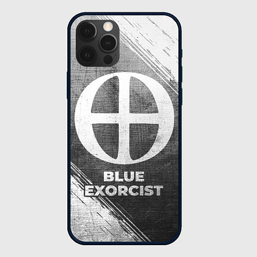 Чехол iPhone 12 Pro Max Blue Exorcist - grey gradient / 3D-Черный – фото 1