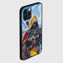 Чехол для iPhone 12 Pro Max Assassins Creed охотник, цвет: 3D-черный — фото 2