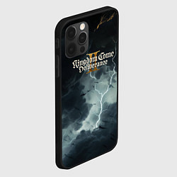 Чехол для iPhone 12 Pro Max Kingdom Come Deliverance 2 логотип игры, цвет: 3D-черный — фото 2