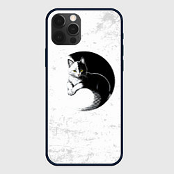 Чехол iPhone 12 Pro Max Кот инь ян