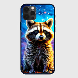 Чехол iPhone 12 Pro Max Енот в звездную ночь