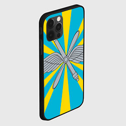Чехол для iPhone 12 Pro Max Военно-воздушные силы: флаг, цвет: 3D-черный — фото 2