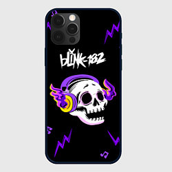 Чехол iPhone 12 Pro Max Blink 182 неоновый череп