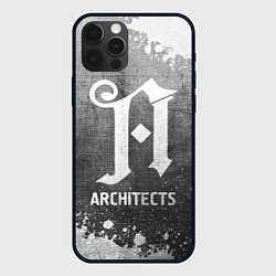 Чехол для iPhone 12 Pro Max Architects - grey gradient, цвет: 3D-черный