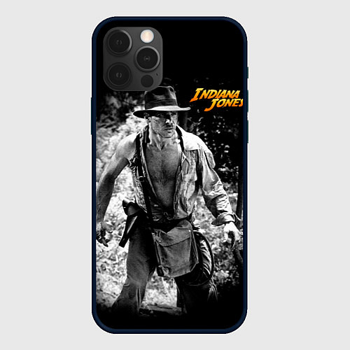 Чехол iPhone 12 Pro Max Indiana Jones / 3D-Черный – фото 1