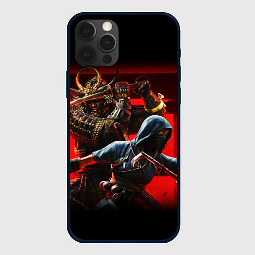 Чехол iPhone 12 Pro Max Assassins Creed Тени / 3D-Черный – фото 1