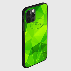 Чехол для iPhone 12 Pro Max Jaguar green poly, цвет: 3D-черный — фото 2