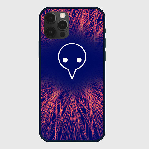 Чехол iPhone 12 Pro Max Evangelion red energy / 3D-Черный – фото 1