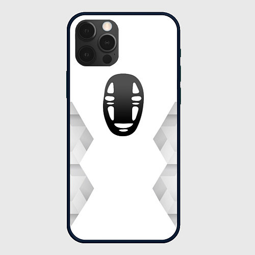 Чехол iPhone 12 Pro Max Spirited Away white poly / 3D-Черный – фото 1