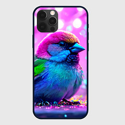 Чехол iPhone 12 Pro Max Неоновый воробей