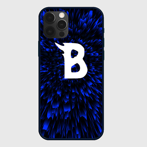 Чехол iPhone 12 Pro Max Beastars blue energy / 3D-Черный – фото 1