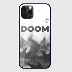 Чехол iPhone 12 Pro Max Doom - white gradient посередине