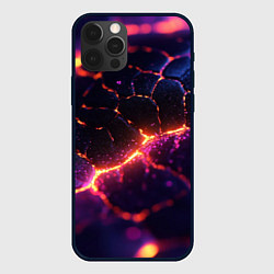 Чехол для iPhone 12 Pro Max Текстура вулкана, цвет: 3D-черный