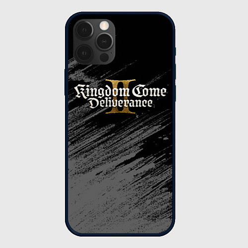 Чехол iPhone 12 Pro Max Kingdom come 2 - монохромный / 3D-Черный – фото 1