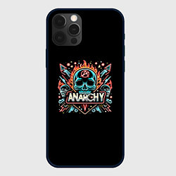 Чехол iPhone 12 Pro Max Анархия - черепа