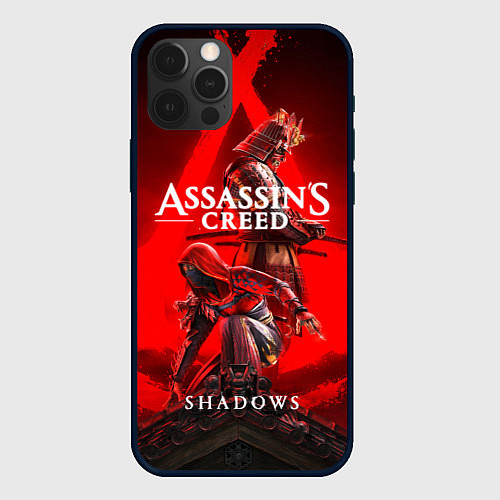 Чехол iPhone 12 Pro Max Assassins Creed - Shadows / 3D-Черный – фото 1