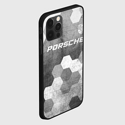 Чехол для iPhone 12 Pro Max Porsche - grey gradient посередине, цвет: 3D-черный — фото 2