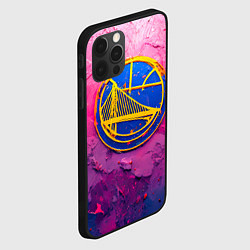Чехол для iPhone 12 Pro Max Голден Стэйт Уорриорз в розовом, цвет: 3D-черный — фото 2