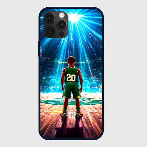 Чехол iPhone 12 Pro Max Двадцатый из Бостон Селтикс / 3D-Черный – фото 1