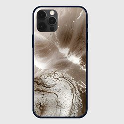 Чехол для iPhone 12 Pro Max Песок и вода, цвет: 3D-черный
