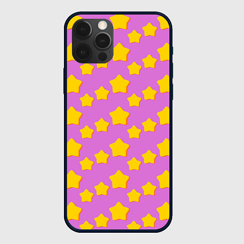 Чехол iPhone 12 Pro Max Звезды-пряники / 3D-Черный – фото 1