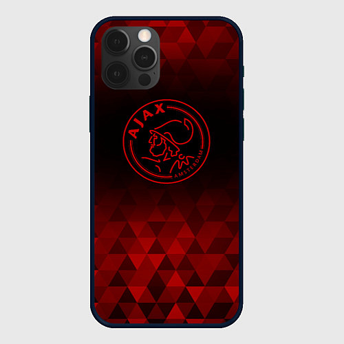 Чехол iPhone 12 Pro Max Ajax red poly / 3D-Черный – фото 1