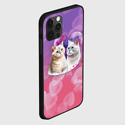 Чехол для iPhone 12 Pro Max Кошачья влюбленность, цвет: 3D-черный — фото 2