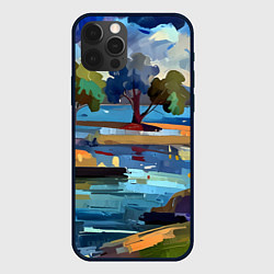 Чехол iPhone 12 Pro Max Летний пейзаж маслом