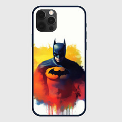 Чехол iPhone 12 Pro Max Бэтмен в краске