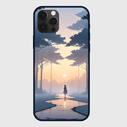 Чехол iPhone 12 Pro Max В лесу на закате