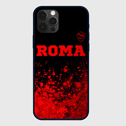 Чехол для iPhone 12 Pro Max Roma - red gradient посередине, цвет: 3D-черный