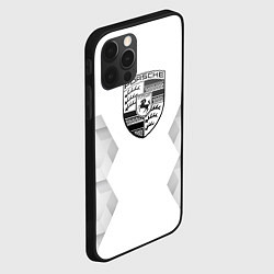 Чехол для iPhone 12 Pro Max Porsche white poly, цвет: 3D-черный — фото 2