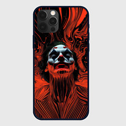 Чехол для iPhone 12 Pro Max Джокер красно-черная абстракция, цвет: 3D-черный