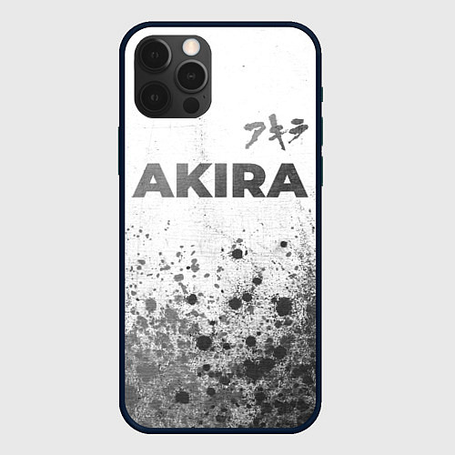 Чехол iPhone 12 Pro Max Akira - white gradient посередине / 3D-Черный – фото 1