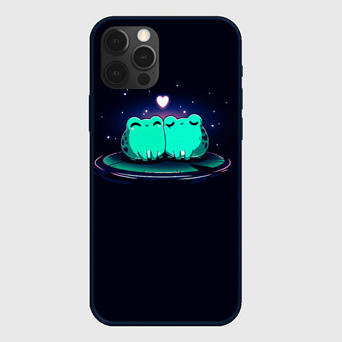 Чехол iPhone 12 Pro Max Жабья любовь / 3D-Черный – фото 1