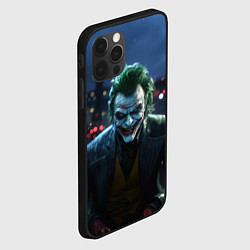 Чехол для iPhone 12 Pro Max Зловещий Джокер, цвет: 3D-черный — фото 2