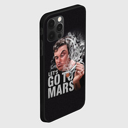 Чехол для iPhone 12 Pro Max Илон Маск - Lets go to Mars, цвет: 3D-черный — фото 2
