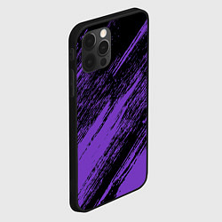 Чехол для iPhone 12 Pro Max The color is purple and black, цвет: 3D-черный — фото 2